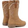 imageBMCiTYBM Toddler Girl Boy Cowboy Cowgirl Boots Little Kids Square Toe Western Boots Mid Calf Side Zipper Riding Shoes for All SeasonsAcamel