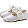 imageBMCiTYBM Toddler Girls Dress Walking Shoes Knitting Mary Jane Flats Ballet Party3sliver