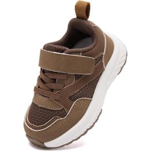 imageBMCiTYBM Toddler Shoes Boys Girls Walking Running Sneakers Lightweight Non Slip Tennis Sport Athletic ShoesA1brown