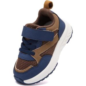 imageBMCiTYBM Toddler Shoes Boys Girls Walking Running Sneakers Lightweight Non Slip Tennis Sport Athletic ShoesA1brown Navy