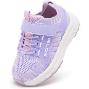 imageBMCiTYBM Toddler Shoes Boys Girls Walking Running Sneakers Lightweight Non Slip Tennis Sport Athletic ShoesA2purple