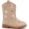 imageBMCiTYBM Toddler Girls Cowgirl Boots Little Kids Mid Calf Western Flower Cowboy Pointed Toe Riding Shoes All Season1camel