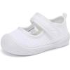 imageBMCiTYBM Baby Walking Shoes Infant Boy Girl First Walker Shoes Breathable Lightweight NonSlip Sneakers 6 9 12 18 24 Months White Size 1218 Months Infant