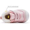 imageBMCiTYBM Baby Boots Boy Girl Walking Shoes Infant Warm Winter Sneakers First Walker Shoes 6 9 12 18 24 Months Pink Size 612 Months