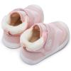 imageBMCiTYBM Baby Boots Boy Girl Walking Shoes Infant Warm Winter Sneakers First Walker Shoes 6 9 12 18 24 Months Pink Size 612 Months