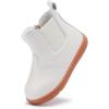 imageBMCiTYBM Baby Boys Girls Boots Infant Shoes First Walking Booties for All Seasons for 6 9 12 15 18 24 Months1white