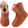 imageBMCiTYBM Baby Boys Girls Boots Infant Shoes First Walking Booties for All Seasons for 6 9 12 15 18 24 Months2brown