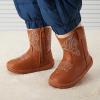imageBMCiTYBM Baby Boys Girls Boots Infant Shoes First Walking Booties for All Seasons for 6 9 12 15 18 24 Months2brown