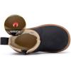 imageBMCiTYBM Baby Boys Girls Boots Infant Shoes First Walking Booties for All Seasons for 6 9 12 15 18 24 Months31black