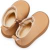 imageBMCiTYBM Baby Boys Girls Boots Infant Shoes First Walking Booties for All Seasons for 6 9 12 15 18 24 Months3camel