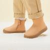 imageBMCiTYBM Baby Boys Girls Boots Infant Shoes First Walking Booties for All Seasons for 6 9 12 15 18 24 Months3camel
