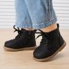 imageBMCiTYBM Baby Boys Girls Boots Infant Shoes First Walking Booties for All Seasons for 6 9 12 15 18 24 Months7black