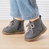 imageBMCiTYBM Baby Boys Girls Boots Infant Shoes First Walking Booties for All Seasons for 6 9 12 15 18 24 Months7grey