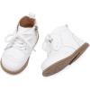 imageBMCiTYBM Baby Boys Girls Boots Infant Shoes First Walking Booties for All Seasons for 6 9 12 15 18 24 Months7white