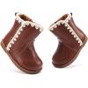 imageBMCiTYBM Baby Boys Girls Boots Infant Shoes First Walking Booties for All Seasons for 6 9 12 15 18 24 Months8brown