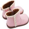 imageBMCiTYBM Baby Boys Girls Boots Infant Shoes First Walking Booties for All Seasons for 6 9 12 15 18 24 Months8pink