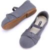 imageBMCiTYBM Toddler Girl Ballet Flats Comfortable Knit Casual Dressy Shoes for Girl Party School ShoesCgrey