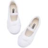 imageBMCiTYBM Toddler Girl Ballet Flats Comfortable Knit Casual Dressy Shoes for Girl Party School ShoesCwhite