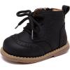 imageBMCiTYBM Baby Boys Girls Boots Infant Shoes First Walking Booties for All Seasons for 6 9 12 15 18 24 Months7black