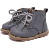 imageBMCiTYBM Baby Boys Girls Boots Infant Shoes First Walking Booties for All Seasons for 6 9 12 15 18 24 Months7grey