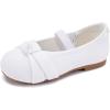 imageBMCiTYBM Toddler Girl Ballet Flats Comfortable Knit Casual Dressy Shoes for Girl Party School ShoesCwhite