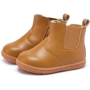 imageBMCiTYBM Baby Boys Girls Boots Infant Shoes First Walking Booties for All Seasons for 6 9 12 15 18 24 Months1brown