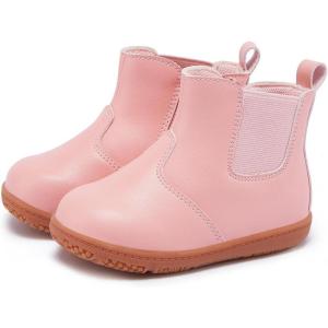 imageBMCiTYBM Baby Boys Girls Boots Infant Shoes First Walking Booties for All Seasons for 6 9 12 15 18 24 Months1pink