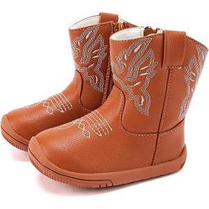 imageBMCiTYBM Baby Boys Girls Boots Infant Shoes First Walking Booties for All Seasons for 6 9 12 15 18 24 Months2brown
