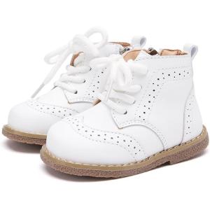 imageBMCiTYBM Baby Boys Girls Boots Infant Shoes First Walking Booties for All Seasons for 6 9 12 15 18 24 Months7white