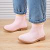 imageBMCiTYBM Toddler Girls Ankle Boots Low Heel Knitting Sock Short Chelsea Breathable Mesh Slip On Booties Dress Shoes All SeasonPink