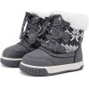 imageBMCiTYBM Toddler Boy Girl Snow Boots Waterproof Winter Warm Shoes Baby High Top Nonslip Lightweight Outdoor Sneakers for Cold Weather InfantToddlerCgrey