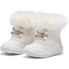 imageBMCiTYBM Toddler Snow Boots Baby Boys Girls Winter Warm Boots Infant High Top Shoes Faux Fur Bootie for Cold Weather OutdoorPure White