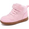 imageBMCiTYBM Toddler Snow Boots Boys Girls Winter Waterproof Shoes Cold Weather OutdoorSolid Pink