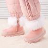 imageBMCiTYBM Baby Snow Boots Infant Boy Girl Winter Boots Nonslip Lightweight Outdoor Warm Shoes for Cold Weather 6 9 12 18 24 MonthsInfantToddlerApink