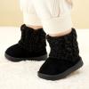 imageBMCiTYBM Baby Snow Boots Infant Boy Girl Winter Boots Nonslip Lightweight Outdoor Warm Shoes for Cold Weather 6 9 12 18 24 MonthsInfantToddlerCblack