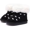 imageBMCiTYBM Baby Snow Boots Infant Boy Girl Winter Boots Nonslip Lightweight Outdoor Warm Shoes for Cold Weather 6 9 12 18 24 MonthsInfantToddlerD1black