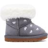 imageBMCiTYBM Baby Snow Boots Infant Boy Girl Winter Boots Nonslip Lightweight Outdoor Warm Shoes for Cold Weather 6 9 12 18 24 MonthsInfantToddlerD1grey