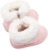imageBMCiTYBM Baby Snow Boots Infant Boy Girl Winter Boots Nonslip Lightweight Outdoor Warm Shoes for Cold Weather 6 9 12 18 24 MonthsInfantToddlerD1pink