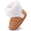 imageBMCiTYBM Baby Snow Boots Infant Boy Girl Winter Boots Nonslip Lightweight Outdoor Warm Shoes for Cold Weather 6 9 12 18 24 MonthsInfantToddlerDcamel