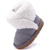 imageBMCiTYBM Baby Snow Boots Infant Boy Girl Winter Boots Nonslip Lightweight Outdoor Warm Shoes for Cold Weather 6 9 12 18 24 MonthsInfantToddlerDgrey