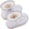 imageBMCiTYBM Baby Snow Boots Infant Boy Girl Winter Boots Nonslip Lightweight Outdoor Warm Shoes for Cold Weather 6 9 12 18 24 MonthsInfantToddlerEgittler Silver