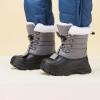 imageBMCiTYBM Kids Snow Boots Boys Girls Toddler Winter Waterproof Shoes Cold Weather Outdoor Lightweight ToddlerLittle KidsBig Kids5grey
