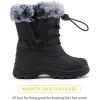 imageBMCiTYBM Kids Snow Boots Boys Girls Toddler Winter Waterproof Shoes Cold Weather Outdoor Lightweight ToddlerLittle KidsBig Kids61black