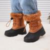 imageBMCiTYBM Kids Snow Boots Boys Girls Toddler Winter Waterproof Shoes Cold Weather Outdoor Lightweight ToddlerLittle KidsBig Kids61camel