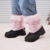 imageBMCiTYBM Kids Snow Boots Boys Girls Toddler Winter Waterproof Shoes Cold Weather Outdoor Lightweight ToddlerLittle KidsBig Kids61pink