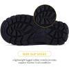 imageBMCiTYBM Kids Snow Boots Boys Girls Toddler Winter Waterproof Shoes Cold Weather Outdoor Lightweight ToddlerLittle KidsBig KidsDark Black