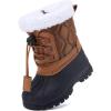 imageBMCiTYBM Kids Snow Boots Boys Girls Toddler Winter Waterproof Shoes Cold Weather Outdoor Lightweight ToddlerLittle KidsBig KidsDark Brown