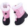 imageBMCiTYBM Kids Snow Boots Boys Girls Toddler Winter Waterproof Shoes Cold Weather Outdoor Lightweight ToddlerLittle KidsBig KidsDark Pink