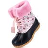 imageBMCiTYBM Kids Snow Boots Boys Girls Toddler Winter Waterproof Shoes Cold Weather Outdoor Lightweight ToddlerLittle KidsBig KidsMulti Light Pink