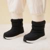 imageBMCiTYBM Toddler Boy Girl Snow Boots Waterproof Winter Warm Boots Nonslip Lightweight Outdoor Walking Shoes for Cold WeatehrAblack